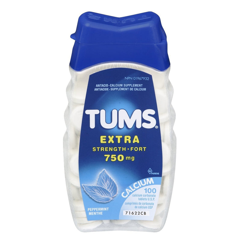 Tums Xst Antacid Peppermint Tb 750mg 100