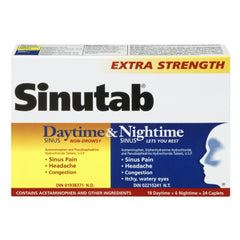 Sinutab Xst Dt/Nt Combo Pack 18+6