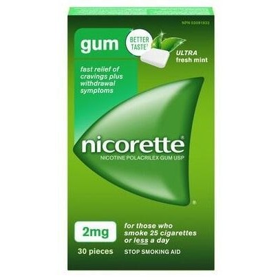 Nicorette Gum 2mg Ult Fresh Mint 30