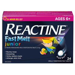 Reactine Jr Fast Melt Tb 24