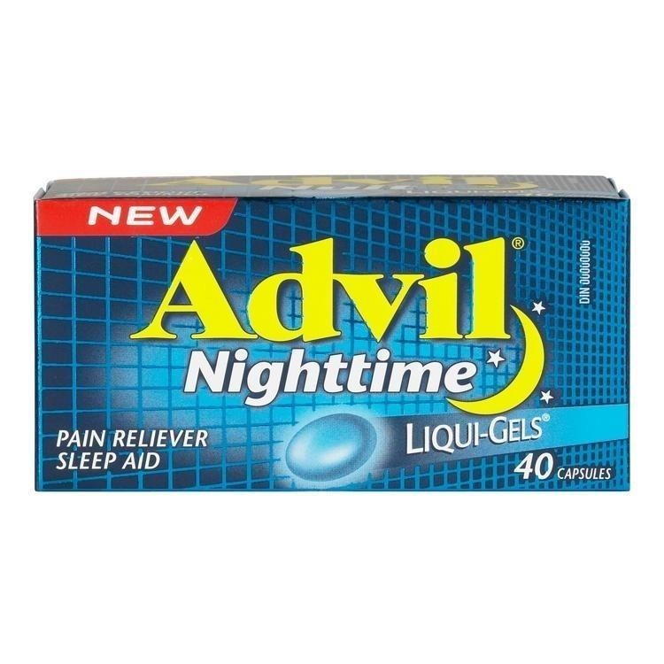 Advil Nighttime Liqgels 40