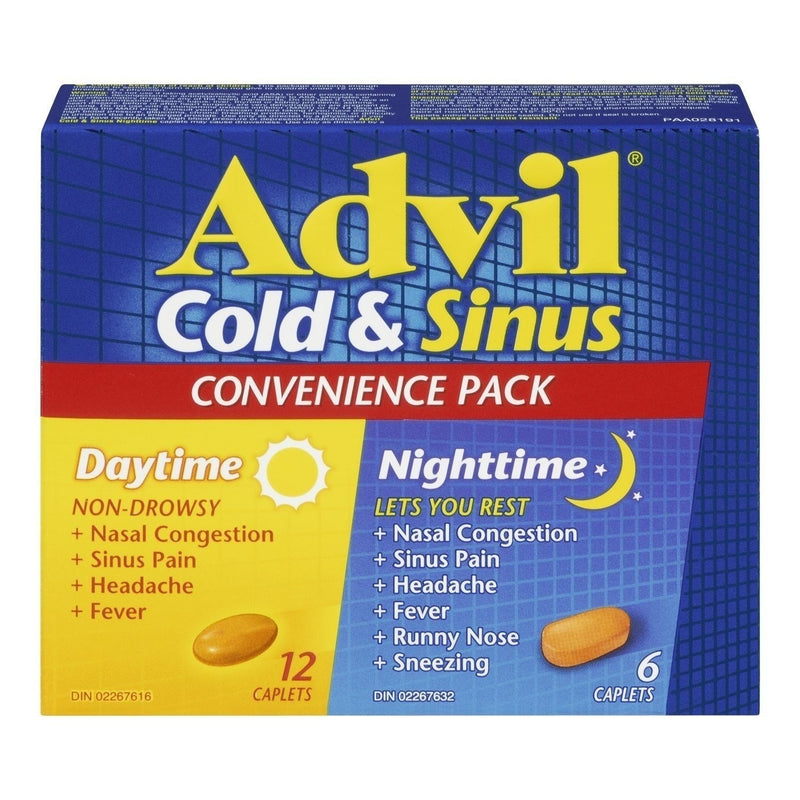 Advil Cold & Sinus Duo Dy/Nt Cplt 12+6