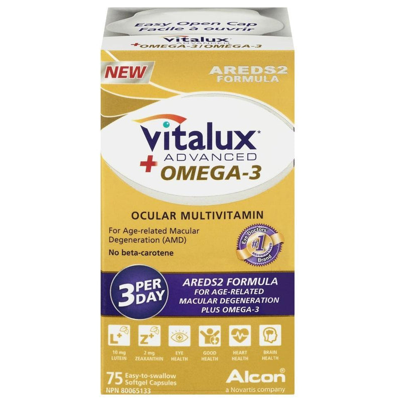 Vitalux Advanced + Omega-3 Caps 75