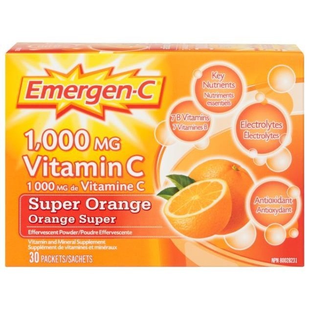 Emergen-C Vit C Super Orange 1000mg 30