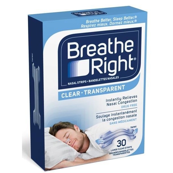 Breathe Right Strip Clr Lg 30