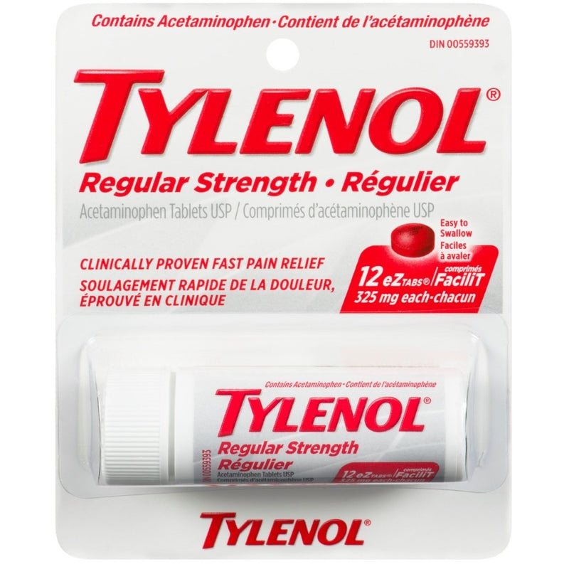 Tylenol Rg Tb 325mg Bp 12