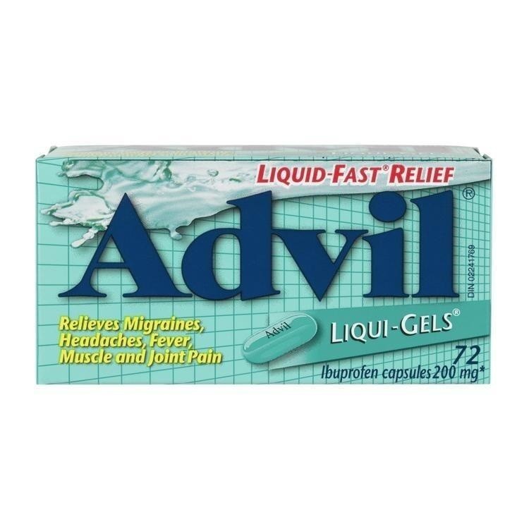 Advil Liqgels 200mg 72